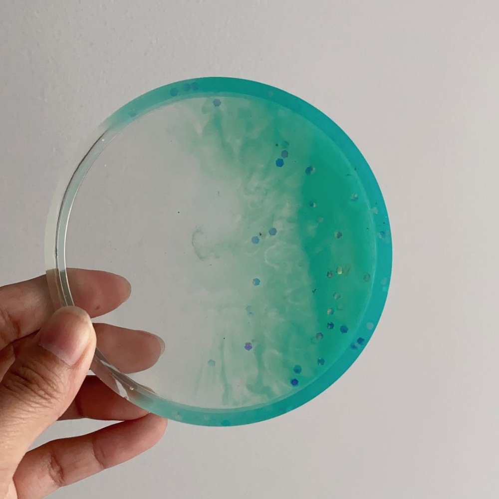 Epoxy Resin Storage Tray and Vase handmade